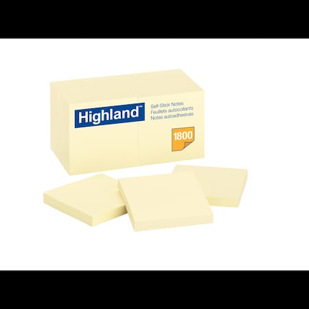 3M Highland Notes 6549-18, 3"x3", PK12 6549-18